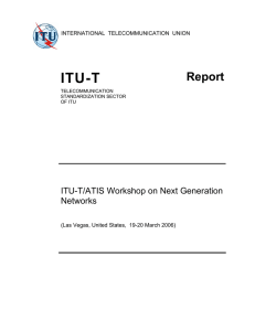 ITU-T Report  ITU-T/ATIS Workshop on Next Generation