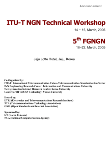 ITU-T NGN Technical Workshop 5 FGNGN