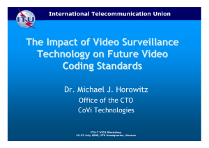 The Impact of Video Surveillance Technology on Future Video Coding Standards
