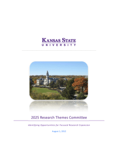 2025 Research Themes Committee Identifying Opportunities for Focused Research Expansion