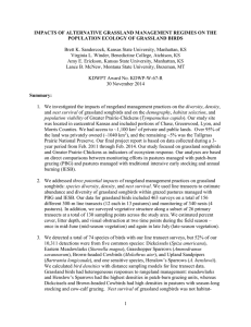 Brett K. Sandercock, Kansas State University, Manhattan, KS