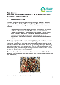 Case Studies: Health and Wellbeing Responsibility of All in Secondary Schools