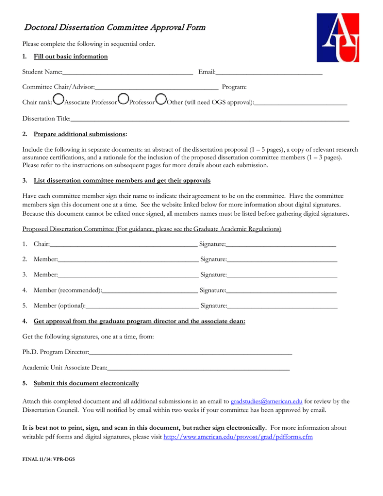 ucf dissertation committee form