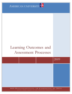 Learning Outcomes and