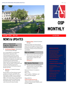 OSP Monthly