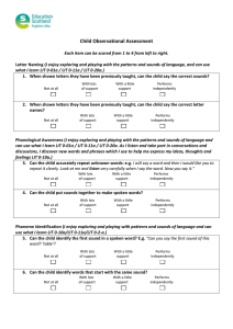 Child Observational Assessment