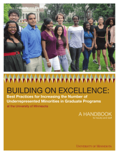 BUILDING ON EXCELLENCE: A HANDBOOK Best Practices for Increasing the Number of