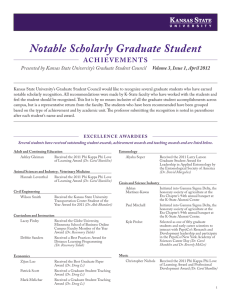 Presented by Kansas State University’s Graduate Student Council