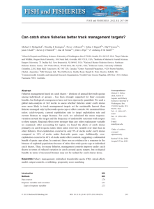 Can catch share fisheries better track management targets?