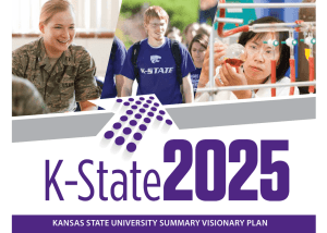 Kansas state University sUmmary visionary Plan