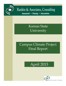 April 2015 Kansas State University Campus Climate Project