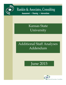 June 2015 Kansas State University Additional Staff Analyses