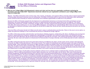 K-State 2025 Strategic Action and Alignment Plan