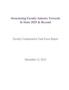 Structuring Faculty Salaries Towards K-State 2025 &amp; Beyond
