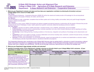 K-State 2025 Strategic Action and Alignment Plan