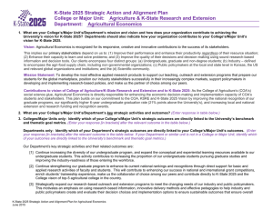 K-State 2025 Strategic Action and Alignment Plan