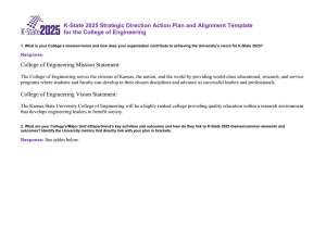 K-State 2025 Strategic Direction Action Plan and Alignment Template