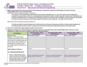 K-State 2025 Strategic Action and Alignment Plan