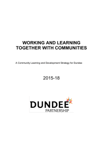 WORKING AND LEARNING TOGETHER WITH COMMUNITIES 2015-18