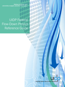 UIDP Federal Flow-Down Project Reference Guide Helping companies and