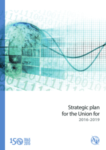 Strategic plan  for the Union for 2016 - 2019