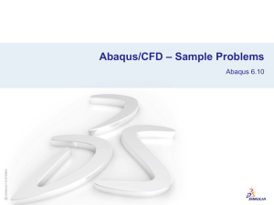 Abaqus/CFD – Sample Problems Abaqus 6.10