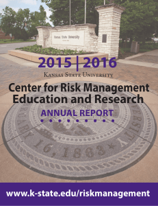 2015 | 2016 Center for Risk Management Education and Research