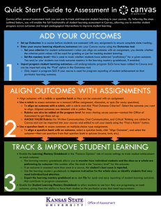 Quick Start Guide to Assessment in