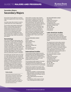 Secondary Majors MAJORS AND PROGRAMS GUIDE TO