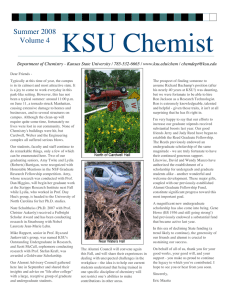 KSU Chemist Summer 2008  Volume 4