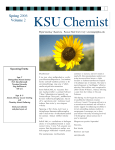 Chemist KSU Spring 2006 Volume 2