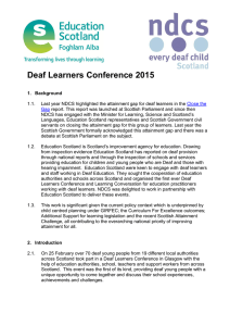 Deaf Learners Conference 2015