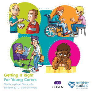 Getting It Right For Young Carers The Young Carers Strategy for