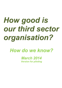 How good is our third sector organisation?