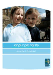 languages for life across the 3–18 curriculum