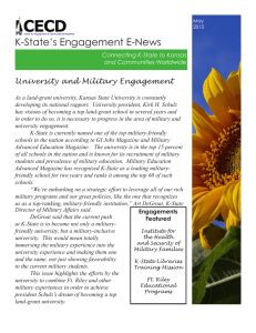 K-State’s Engagement E-News University and Military Engagement