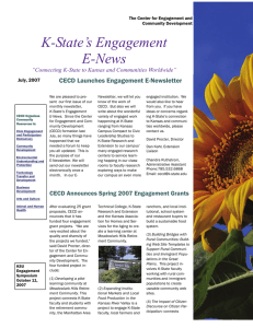 CECD Launches Engagement E-Newsletter
