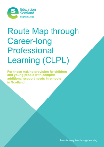 Route Map through Career-long Professional