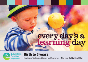 everyday’s a day learning Birth to 3 years