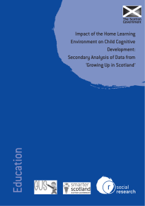 Impact of the Home Learning Environment on Child Cognitive Development: