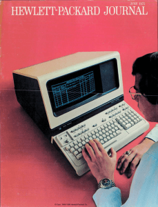 HEWLETT-PACKARD JOURNAL  â€¢II 'NK l'.ITfÂ» © Copr. 1949-1998 Hewlett-Packard Co.