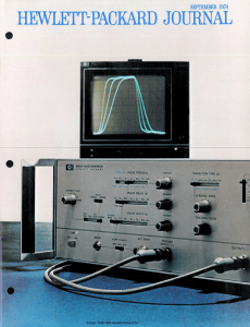 HEWLETT-PACKARD JOURNAL â€¢mÃ 1974 Ã5