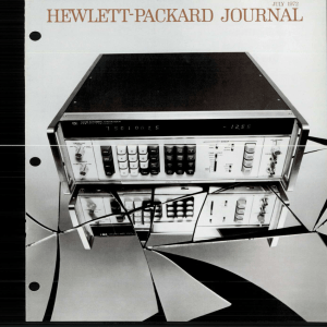HEWLETT-PACKARD JOUENAL JULY 1972 © Copr. 1949-1998 Hewlett-Packard Co.
