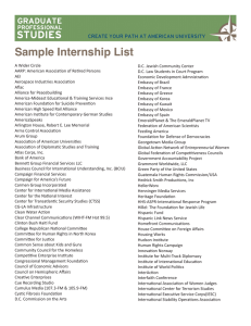 Sample Internship List