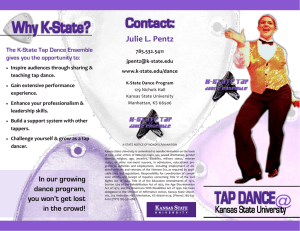 Julie L. Pentz The K-State Tap Dance Ensemble