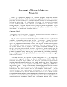 Statement of Research Interests Yang Jiao