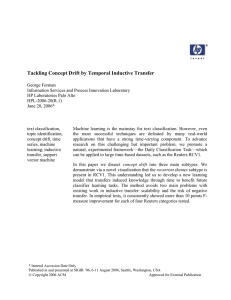 Tackling Concept Drift by Temporal Inductive Transfer