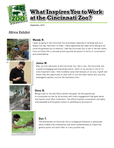 What Inspires You to Work at the Cincinnati Zoo? Africa Exhibit Wendy R.