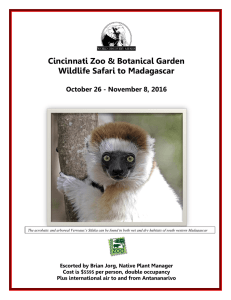 Cincinnati Zoo &amp; Botanical Garden Wildlife Safari to Madagascar
