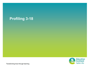 Profiling 3-18 Transforming lives through learning